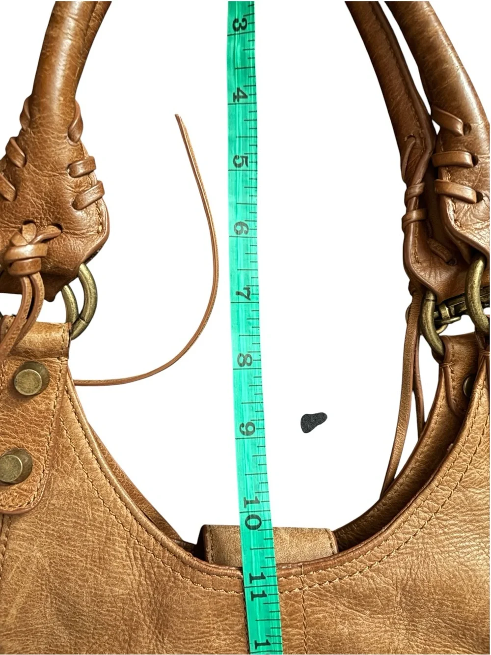 Tan Leather Hobo Tote Bag - Women